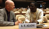 Ulrik Spliid with Roland Adjovi, the UN Working Group on Arbitrary Detention's African member