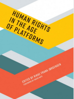 Picture shows the cover of the book, "Human Rights in the Age of Platforms"