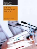 Ethnic minorities in politics - Barriers to political participation