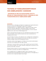 frontpage Testing of parenting competencies in Greenlanders in Denmark