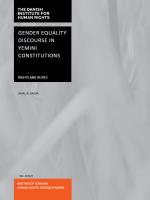 Gender equality discourse in Yemini constitutions