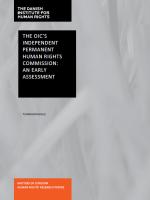 The OIC’s Independent Permanent Human Rights COMMISSION: An early assessment