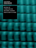 Review of literature on national human rights institutions