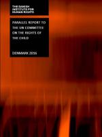 Parallel report to the UN Committee on the Rights of the Child