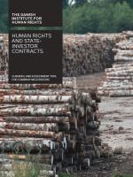 Human rights and state-investor contracts - guidance and assessment tool for company negotiators