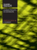 Status Report 2015-16 - Human rights in Denmark - a summary