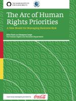 The arc of human rights priorities - introducing a new model for managing human rights risk in business