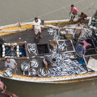 Fishing boat in Bangladesh