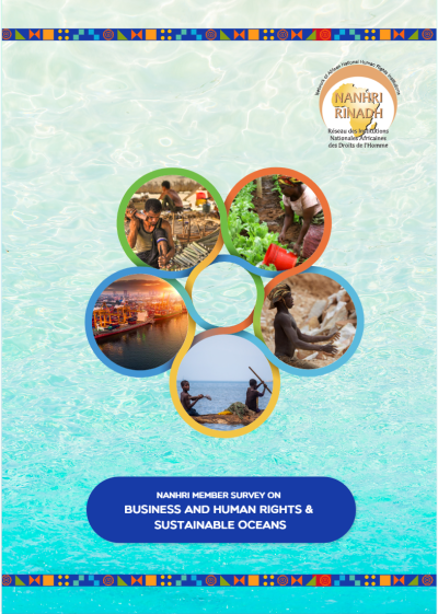 Cover of survey on business and human rights and sustainable oceans