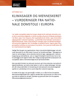 Climate change and human rights - Assessments by national courts in Europe front page