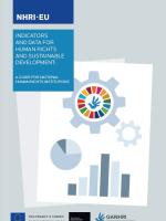 Front page of the guide -Indicators and Data for Human Rights and Sustainable Development