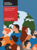 Front cover of the report: "COVID-19 and inequality: guidance and resources for using human rights to build back equal"