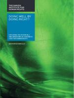 Cover of the report: "Doing well by doing right?"