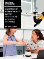Cover of the HRIA guidance of digital activities - an introduction
