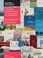 Cover of the study showing a number of covers from different national action plan from all over the world