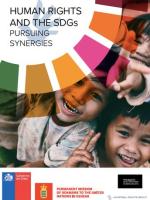 Cover of the report "Human Rights and the Sustainable Development Goals – Pursuing Synergies"