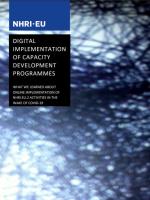 Report- Digital Implementation of capacity development programmes