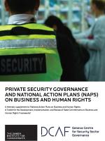 This document gives information on the private security sector for those involved in developing a National Action Plan on business and human rights.
