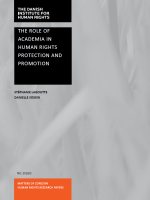 Working paper “The role of Academia in human rights protection and promotion"