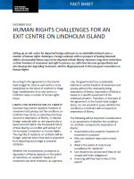 Fact Sheet: Human Rights Challenges for an Exit Centre on Lindholm Island