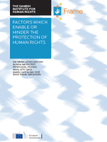 Factors which enable or hinder the protection of human rights