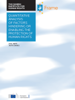 Quantitative analysis of factors hindering or enabling the protection of human rights