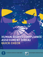 Picture showing the cover of the HRCA quick checker