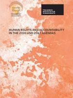 Front page of Human Rights and Accountability in the 2030 and 2065 Agendas