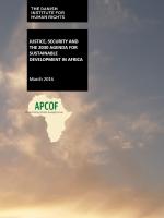 Justice, security and the 2030 agenda for sustainable development in Africa