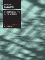 Status Report 2014-15 - Human Rights in Denmark - a summary