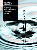 The AAAQ framework and the right to water