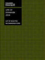 UPR Denmark 2016