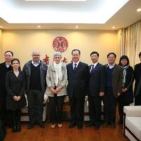 Members of DIHR and NUC at a meeting at The Center for the Study of Human Rights at Nankai University (NUC) in Tianjin, China.