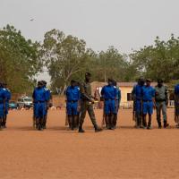Police officers training in Niger. Photo: Ollivier Girard